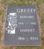 Grave of Bernard de la Gautraie Greeff and Harriet Snider Greeff